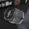 KDG Initial Belt Buckle Western Cowboy Handmade Metal Belt Buckle