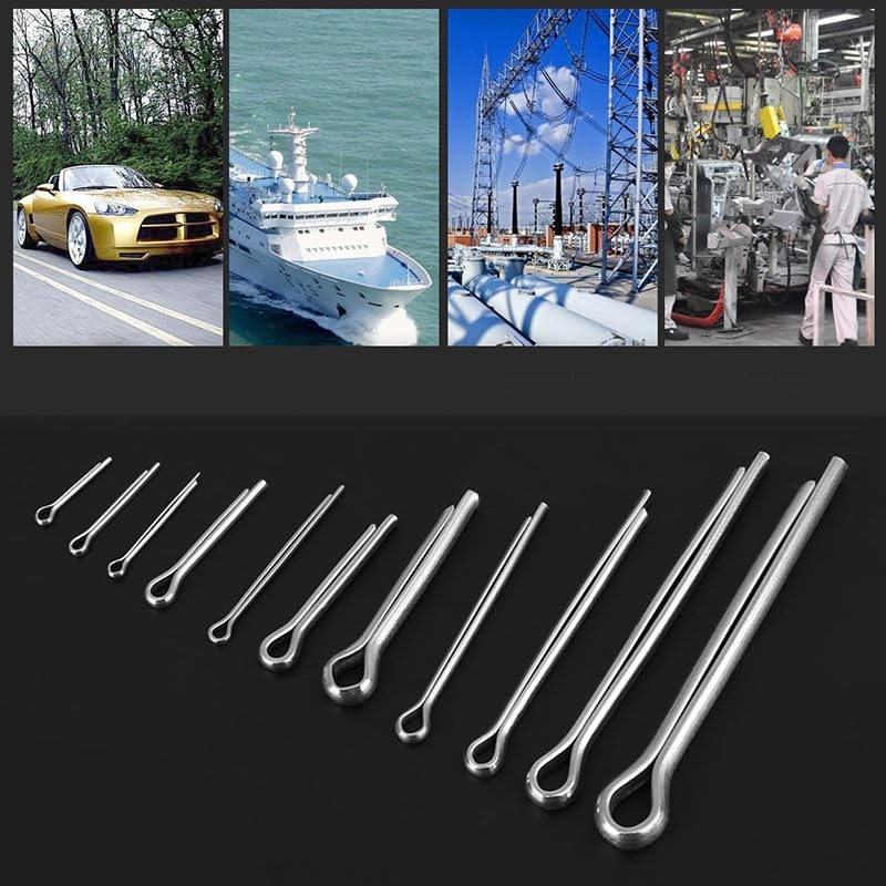AIMALL 150PCS Box 15 Kinds Stainless Steel Split Cotter Pins
