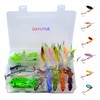 DAYUYUE 210 Pieces Soft Bait Fishing Lure Set with Bionic