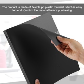 Henoyso 36 Pcs 3 Ring Binder 1.5 Inch Plastic Flexible Round Binder Fits Letter Size 8.5 x 11 Inch Paper Holds 300 Sheets with 1 Pockets for Office School (Black)