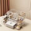 UShioart Large Capacity Makeup Organizer with Drawers, Countertop Organizer Perfect