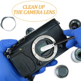 Chinco 200 Pieces Foam Swab Sponge Swab Foam Tips Sponge Stick for Inkjet Printer Print Head Camera Optical Lens Optical Equipment (Black,6.42 Inch)