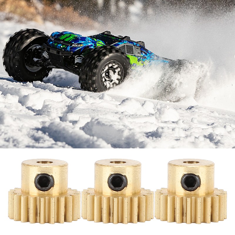 3Pcs RC Car Gear Copper M0.6 3.175mm Diameter Remote Control