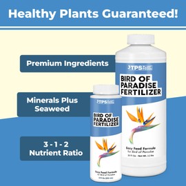 TPS NUTRIENTS Bird of Paradise Fertilizer for All Strelitzia Plants, Liquid Plant Food 8 oz (250mL)