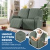 TAOCOCO Recliner Loveseat Cover, Stretch Jacquard Reclining Loveseat Cover Furniture