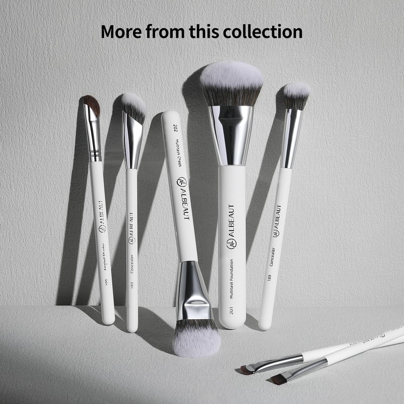 Albeaut Concealer Makeup Brushes 2 PCS Angled Brushes for Liquid,
