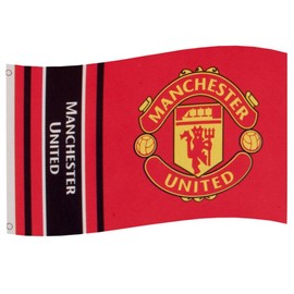 GiftLocalUK Manchester United FC Flag Red Crest