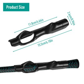 HJZHII Golf Grip Trainer, 6in Golf Training Aid Right Hand Golf Swing Trainer Golf Practice Tool to Help Train Correct Hand Position for Beginner Learn (Black)