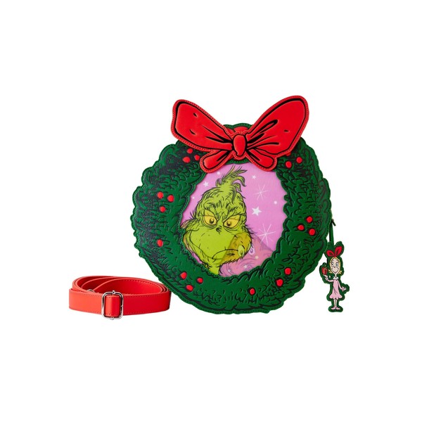 Loungefly Dr. Seuss' How the Grinch Stole Christmas! Wreath Crossbody