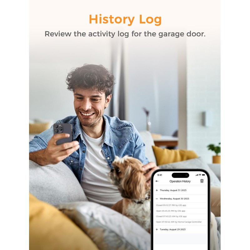Refoss Refoss Smart Wi-Fi Garage Door Opener, Compatible with Apple