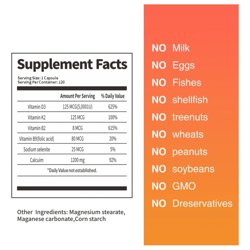 Tolous Vitamina D3 5000 Ui Con K2 Mk-7 125 Mcg