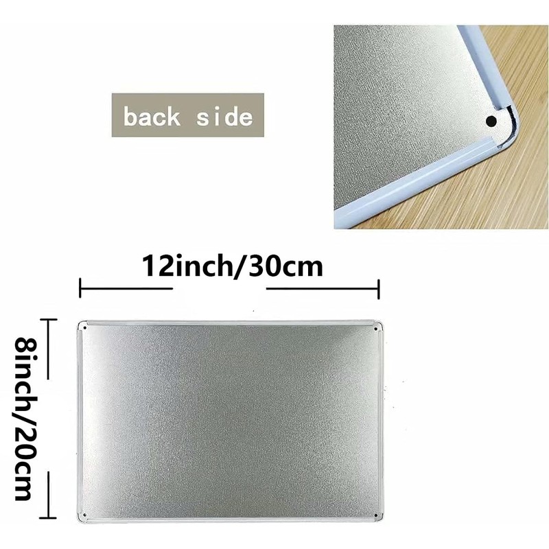 4WD Only Steep Driveway Vehicle 8 X 12 Inch Metal