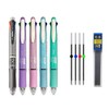 JOMPENS Five-in-one multi-colour ballpoint pen, automatic pencil with eraser for