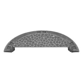 Hickory Hardware 1 Pack Solid Core Kitchen Cabinet Pulls, Luxury Cabinet Handles, Hardware for Doors & Dresser Drawers, 3 Inch & 3-3/4 Inch (96mm) Hole Center, Vibra Pewter, Arts & Crafts Collection