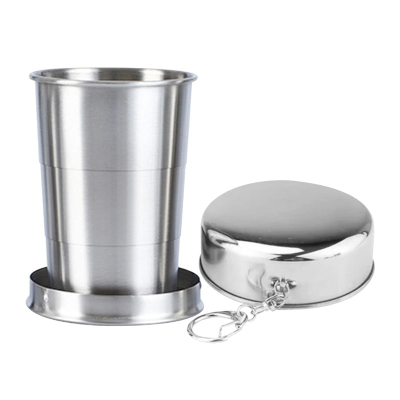 Stainless Steel Folding Cup - Collapsible Cups for Traveling |