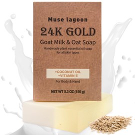 Princess Belle Goat Milk Soap, Oatmeal Soap Bar, Natural Handmade Soap, Oatmeal Bath for Eexfoliating, Gently Soap for Moisturizing and Nourishing