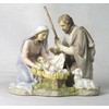 8.25 Inch (Nativity) Baby Jesus, Mary, and Joseph - Light