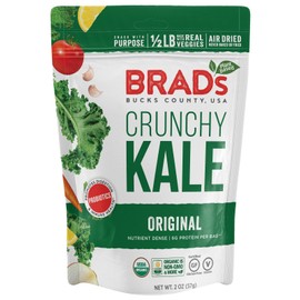 Brad's Plant Based Organic Crunchy Kale Variety Pack, Vampire Killer/Original Probiotic/Cheez It Up, 3Bags, 6 Servings Total