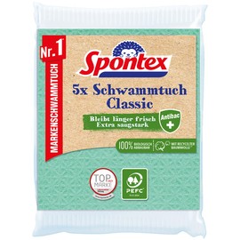 Spontex Classic Sponge Cloth, Pack of 5
