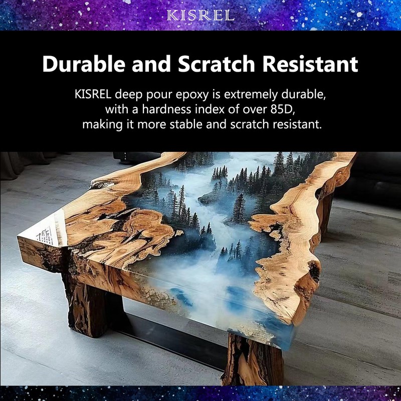 KISREL Deep Pour Epoxy Resin, 96OZ Resin Epoxy Kit (2:1)