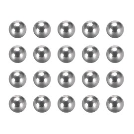 sourcing map 10pcs of Premium 304 Stainless Steel Ball Bearings, 3.175 mm, G5