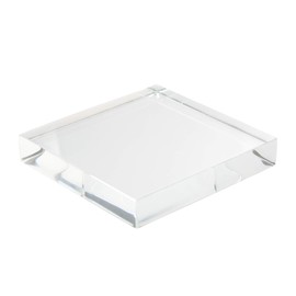 SOURCEONE.ORG Source One Premium Clear Polished 3/4 Inch Thick Acrylic Display Block (3/4 Inch Thick, 8 x 8 Inch)