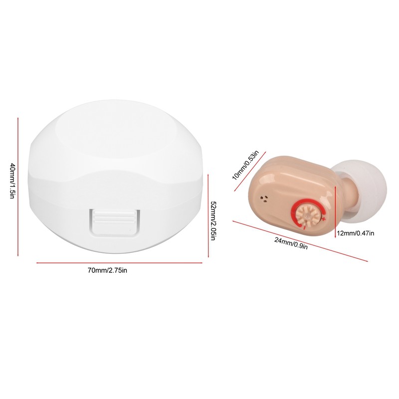 Earbuds Hearing Aids Rechargeable Noise Cancelling Lightweight Digital Hearing Amplifier