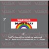 VISX Warning Rainbow driver is gay Sticker Bumper Funny JDM
