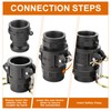 GASHER 1" Camlock Fittings Type A & D Polypropylene Cam
