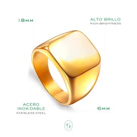 CLEPSIDRA® Set 1 Anillos Hombre Clasicos de Acero Inoxidable. Anillos de Mujer Resistentes y Elegantes. Regalos y Accesorios para Toda ocasion. Anillos para Uso Diario. Joyeria de Moda. Jewerly. Gift