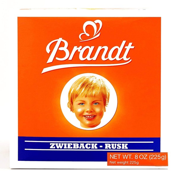 Brandt Zwieback 8 oz each (2 Items Per Order)
