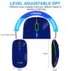 Wireless Bluetooth Mouse for Laptop,Rechargeable Mouse 2.4G USB Optical Wireless