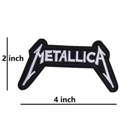 Metallica Punk Rock Metal Pop MUSIC Band Embroidered iron on Patch LOGO 4x2"