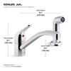 JOLT™ Swing SPOUT W/Side Spray