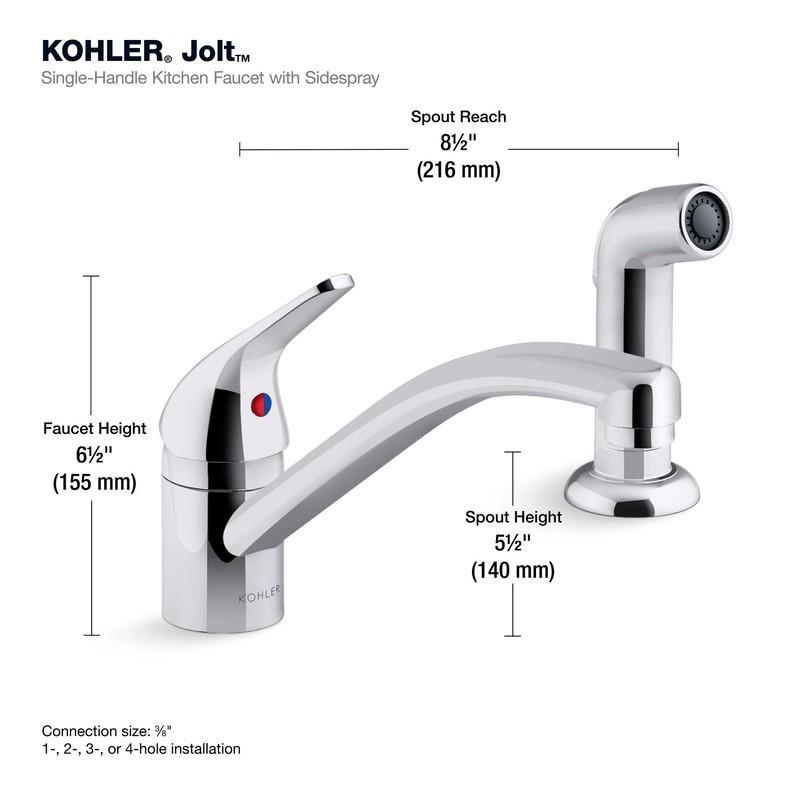 JOLT™ Swing SPOUT W/Side Spray