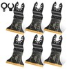6 Pack Titanium Multi Tool Blades Broad Reach Oscillating Saw