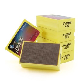 Z-Lion Electroplated Diamond Hand Polishing Pads Foam Back for Granite Marble Stone Glass Ceramic (400#)