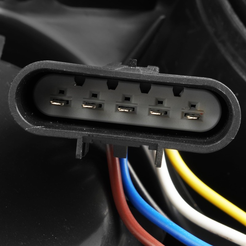 PHILTOP Headlight Assembly, Black Headlights Replacement Compatible with 2016-2017 Terrain