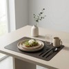 Premium Faux Leather Placemats Set of 6 – Waterproof, Heat-Resistant,