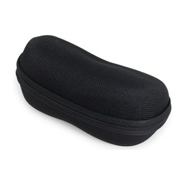 Tacy LM-7007-2 Sunglasses Case, Stylish Sunglasses, Hard Case, Zipper, EVA, Nylon, Black