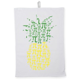 Hippowarehouse Pi day pineapple Tea Towel Eco Printed Dish Cloth Kitchen accessory 50cmx70cm 100% Cotton