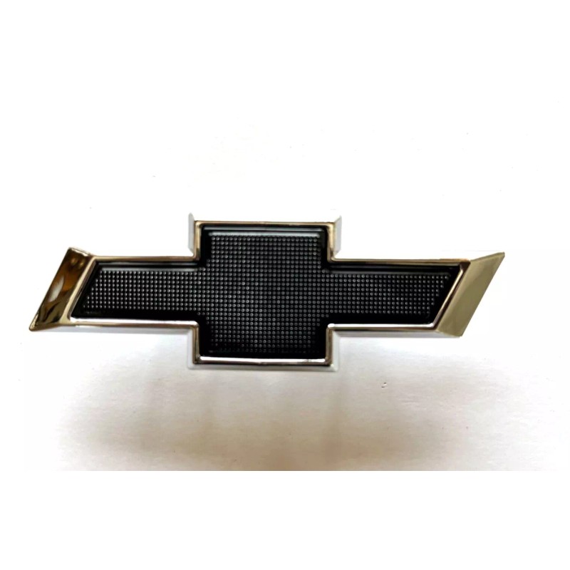 GM Front Small Chrome Black Bowtie for 2019-2024 Chevy Silverado