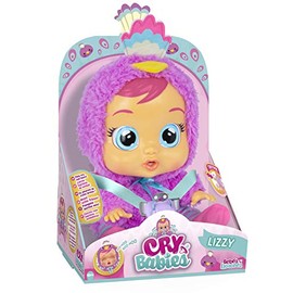 CRY BABIES Lizzy the Pink Lamingo Interactive Play & Functional Doll with Dummy that Cries Real Tears | Suitable for Children from 2 Years