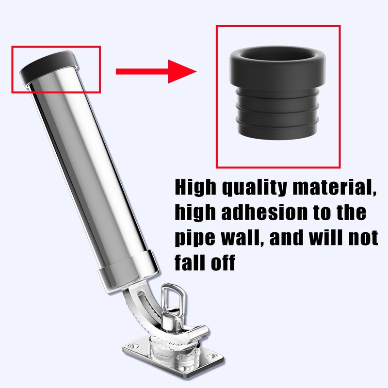Fishing Rod Holder，2 Pack 360 Degree Adjustable Deck Mount 316