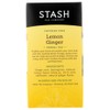 Stash Tea Company Premium Lemon Ginger Herbal Tea Caffeine Free