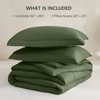CozyLux Full Size Comforter Sets - Olive Green Comforter Full