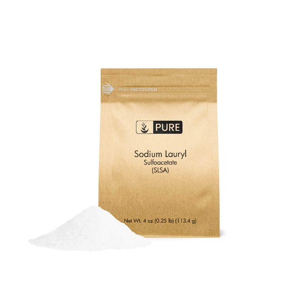 Pure Sodium Lauryl Sulfoacetate (SLSA) (4 oz), Eco-Friendly Packaging, Ideal