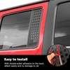 Aluminum Alloy Car Rear Door Window Decals Glass Cover Trim