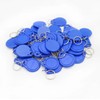 RFID Key Fobs, 125KHz TK4100/EM4100 Proximity Tags, 100-Pack, Blue