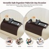 GEHE Detachable Couch Cup Holder, Anti Falling Sofa Arm Tray,